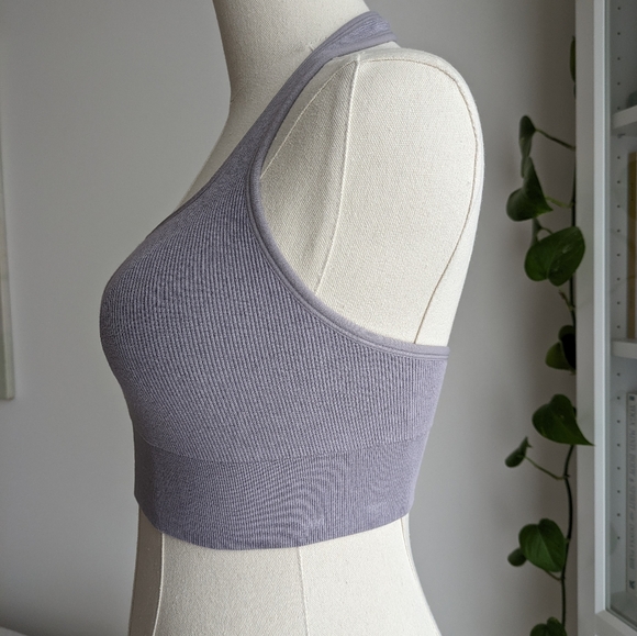 Fabletics Cloud Seemless Halter Sports Bra - S - Picture 3 of 5